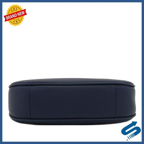 Faux Leather Shoulder Bag with Adjustable Strap, 11" Wide - Picture 5 of 8